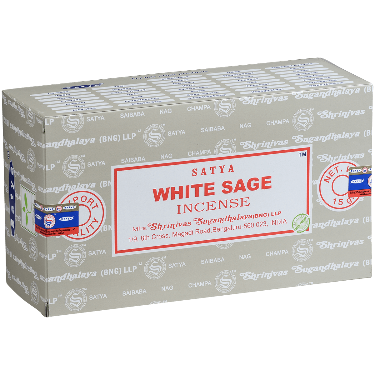 Incense Satya White Sage 15 G 12 Ct. Box
