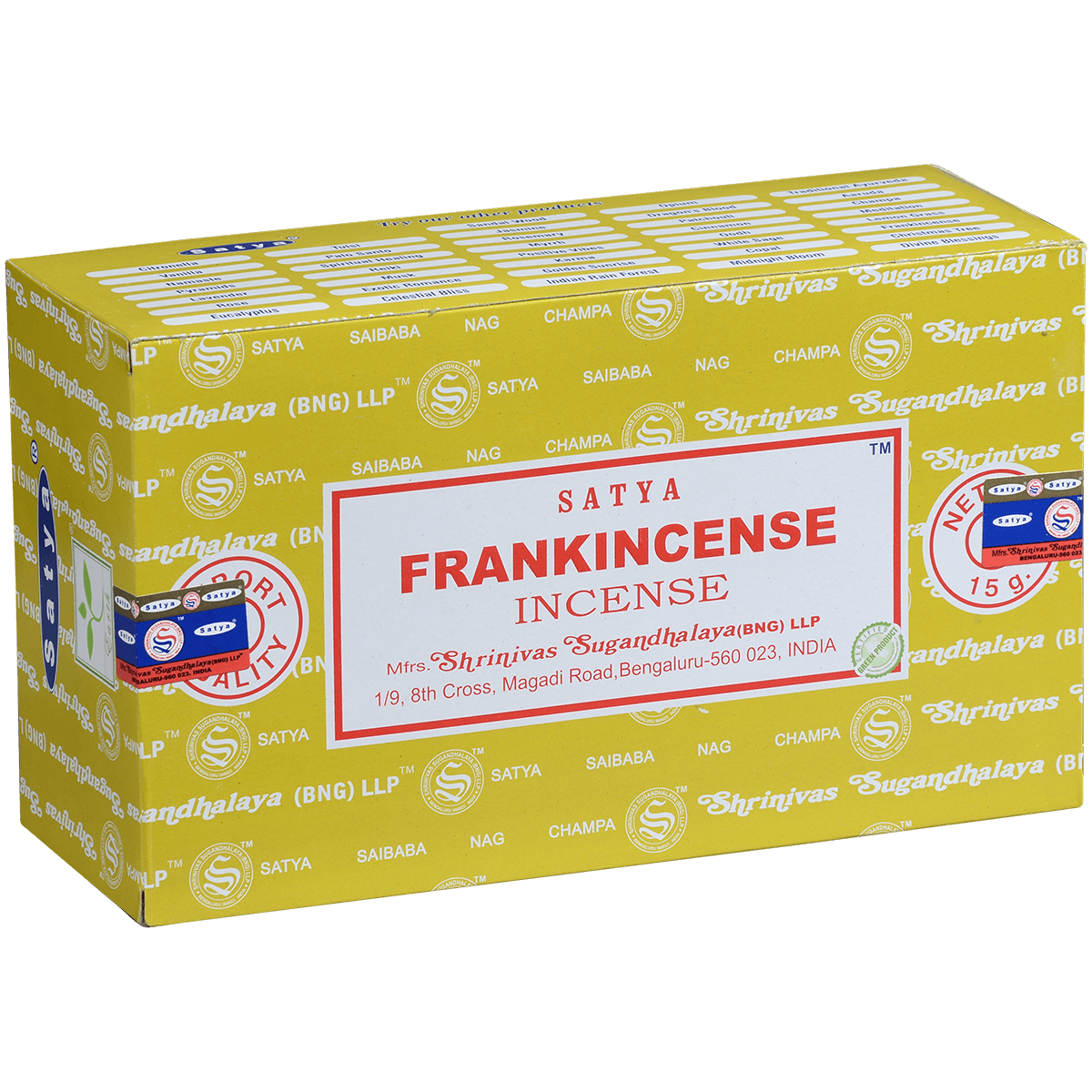 Incense Satya Patchouli 15 G 12 Ct. Box