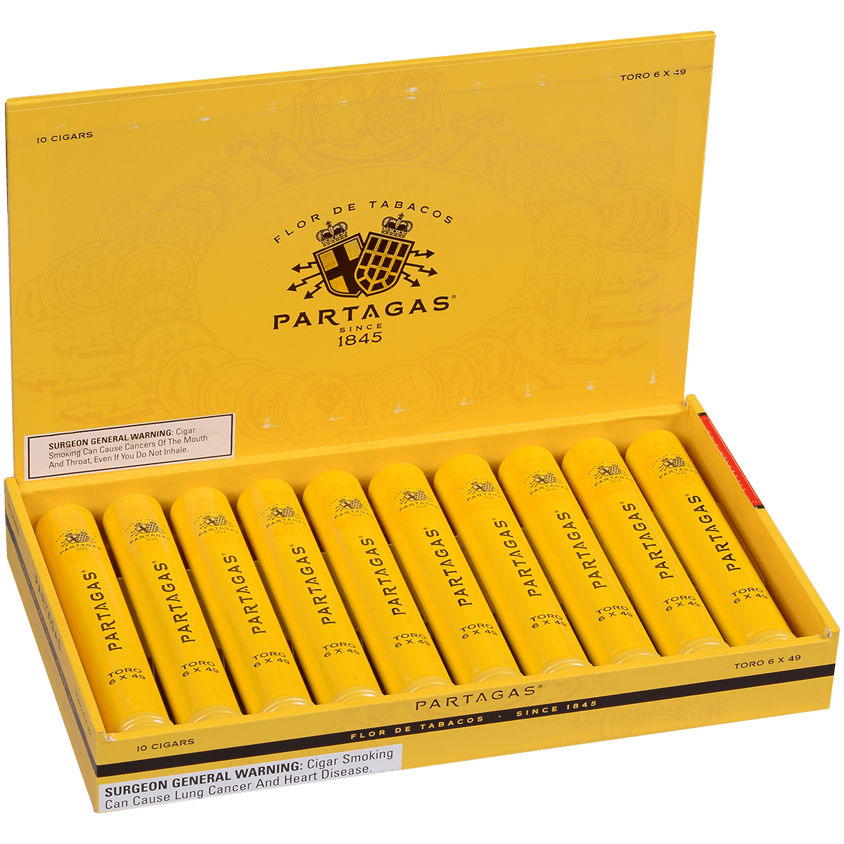 Partagas Toro Tube 10 Ct 6 X 49 Bx
