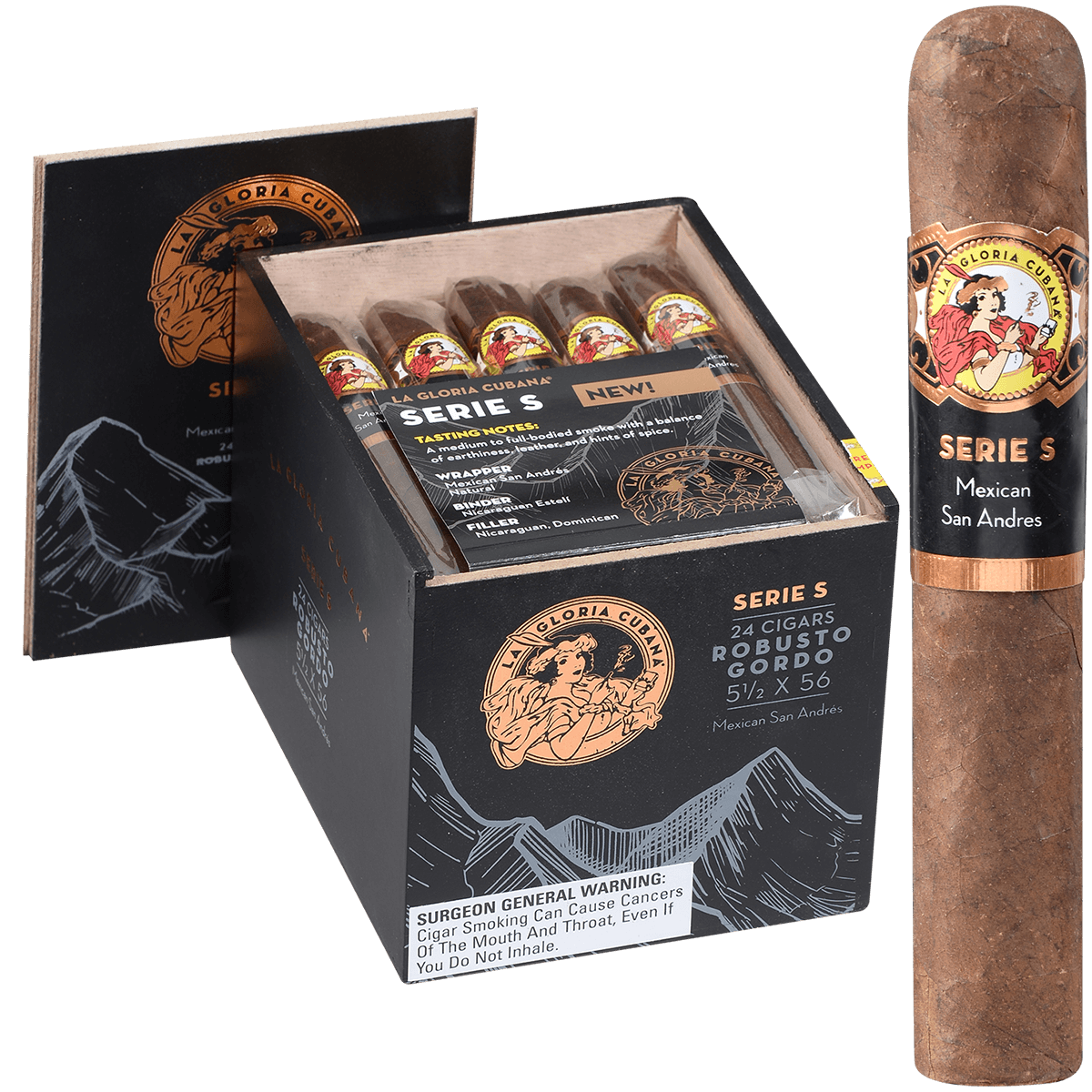 La Gloria Cubana Serie S Robusto Gordo 24 Ct. 5.5 X56 Bx
