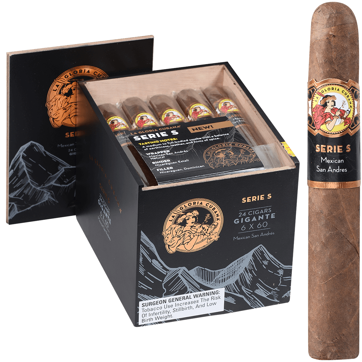 La Gloria Cubana Serie S Robusto Gigante 24 Ct 6X60 Bx