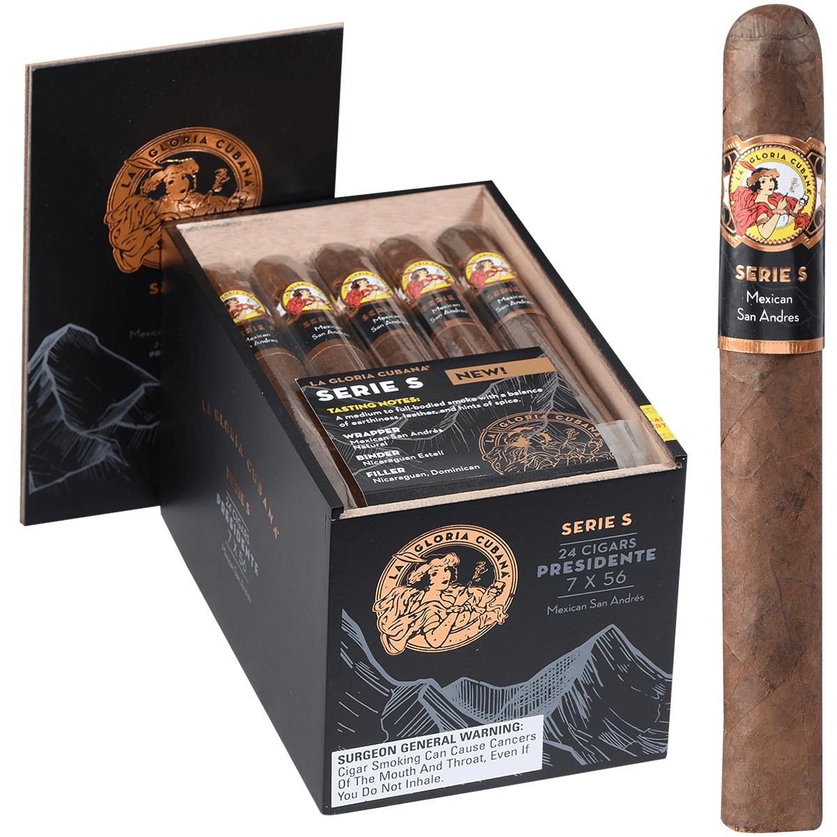 La Gloria Cubana Serie S Robusto Presidente 24 Ct. 7 X 56 Bx