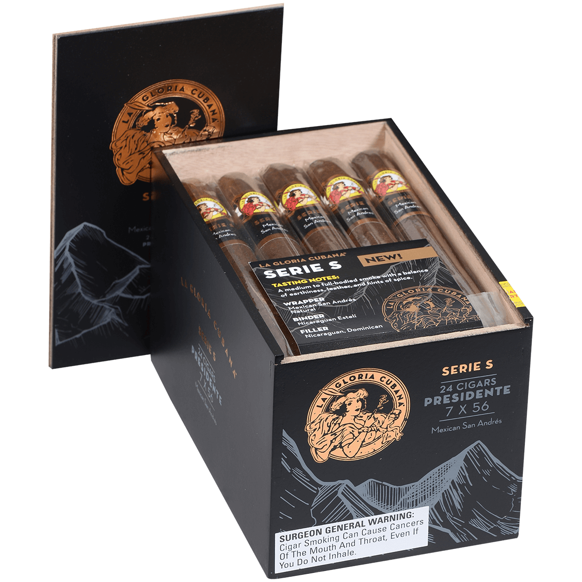 La Gloria Cubana Serie S Robusto Presidente 24 Ct. 7 X 56 Bx