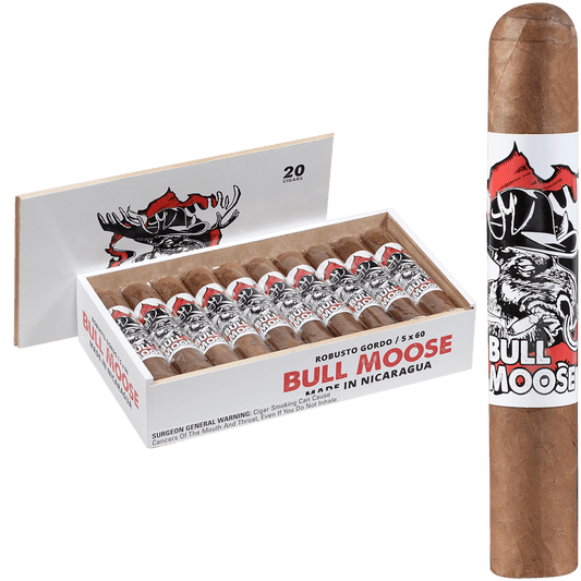 Chillin Moose Bull Moose Robusto Gordo 20 Ct. 5X60 Bx