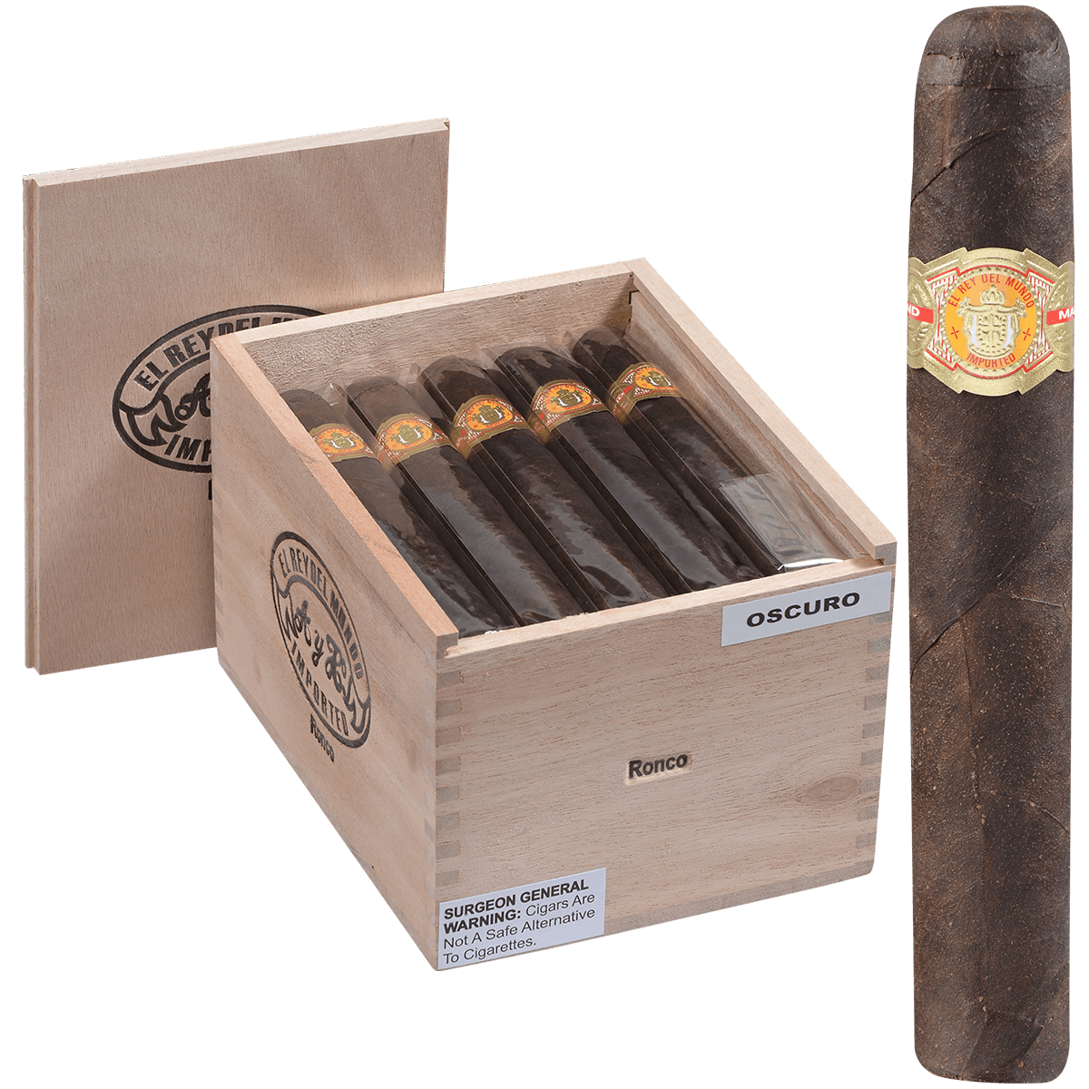 El Rey Del Mundo Ronco Oscuro 20 Ct. 6X60 Box