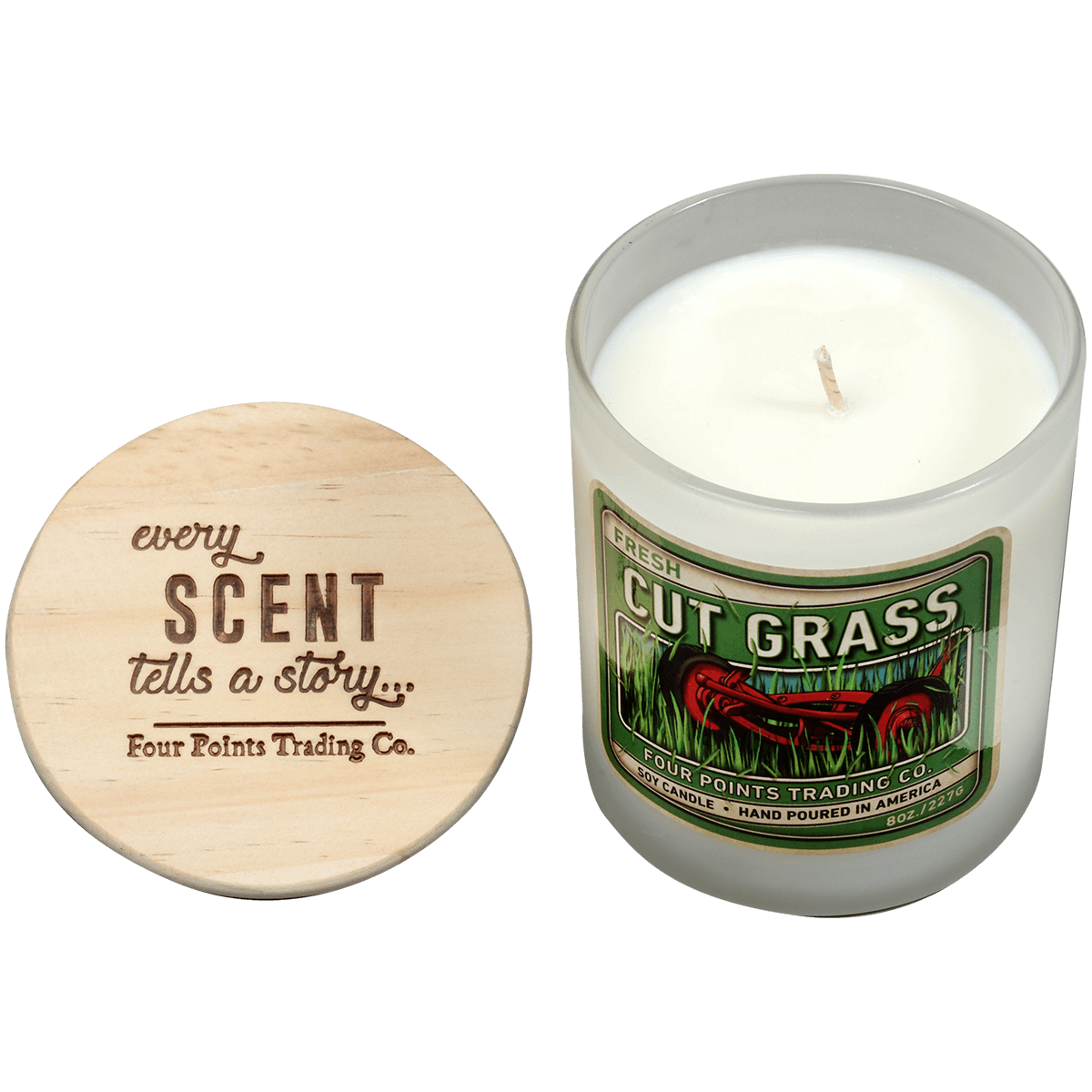 Fresh Cut Grass 8 Oz Soy Candle