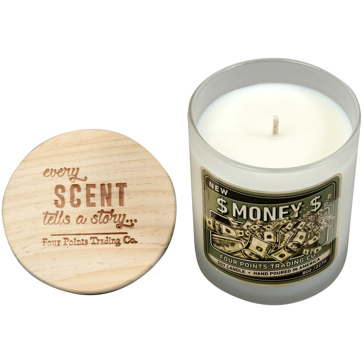 Money 8 Oz Soy Candle