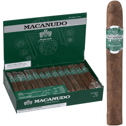 Macanudo Inspirado Green Toro 25 Ct. 6 X 50 Box