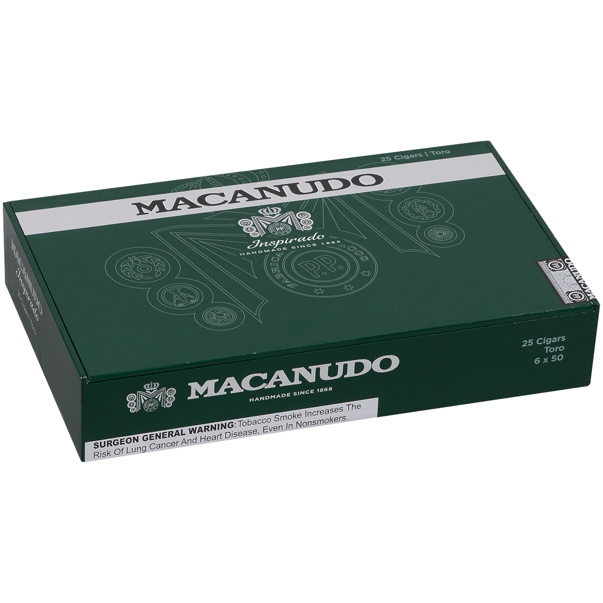 Macanudo Inspirado Green Toro 25 Ct. 6 X 50 Box