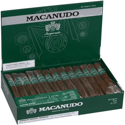 Macanudo Inspirado Green Toro 25 Ct. 6 X 50 Box