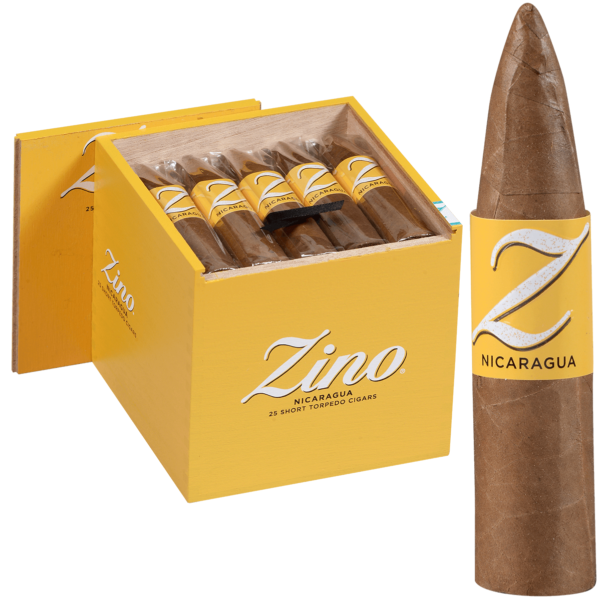 Zino Nicaragua Short Torpedo 25 Ct. 4 X 52