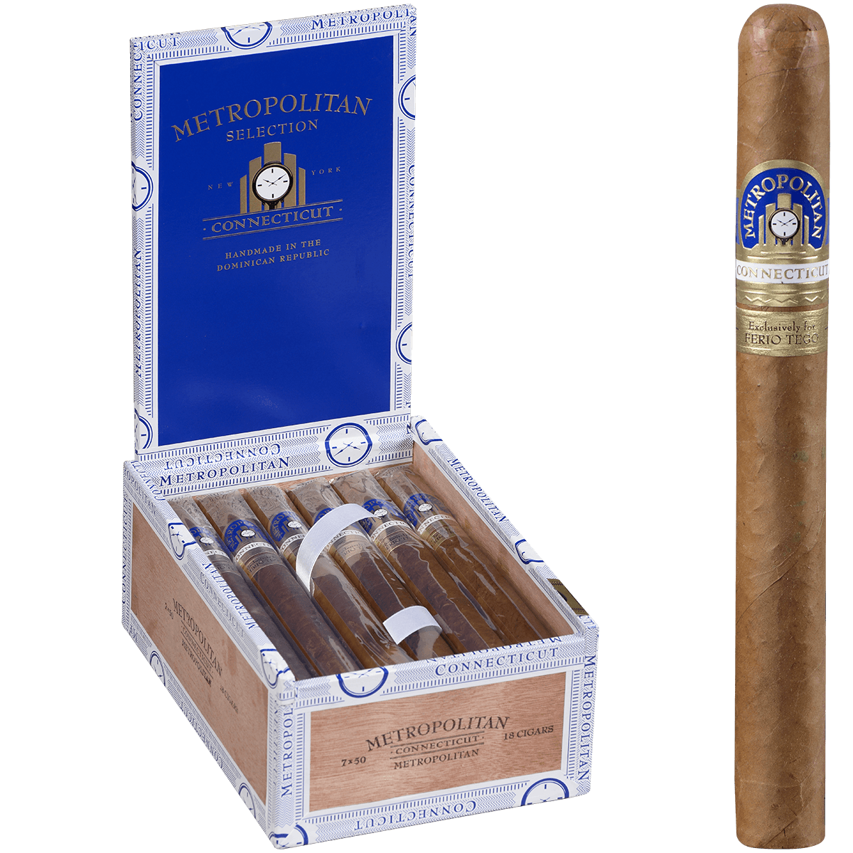 Metropolitan Connecticut Churchill 18 Ct. Box 7 X 50