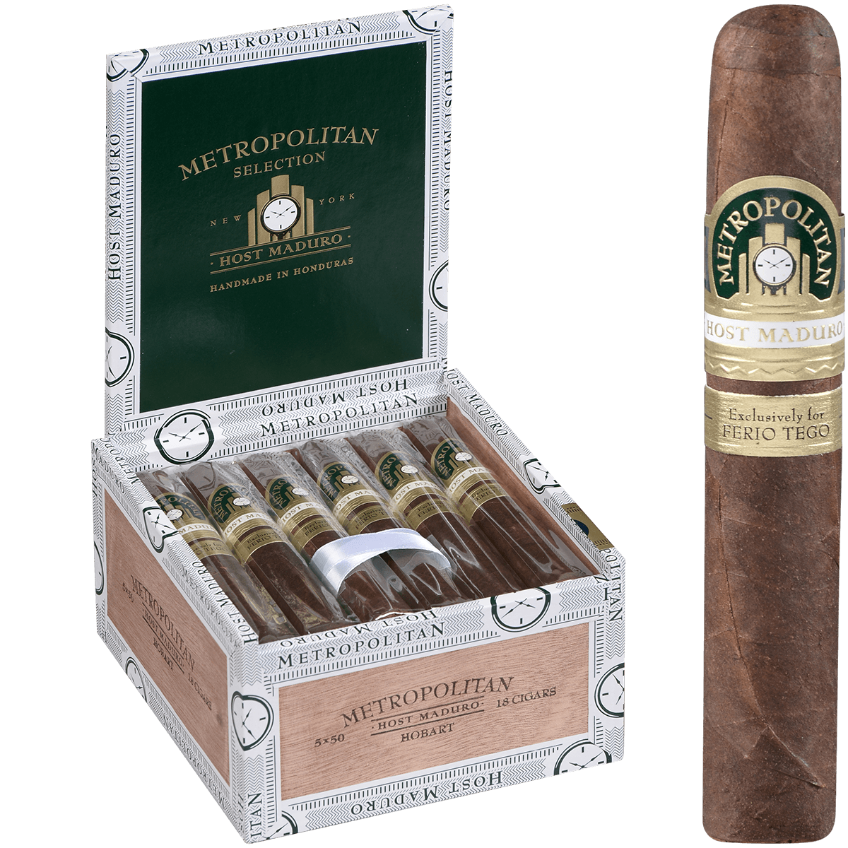 Metropolitan Host Hobart Maduro Robusto 18 Ct. Box 5 X 50