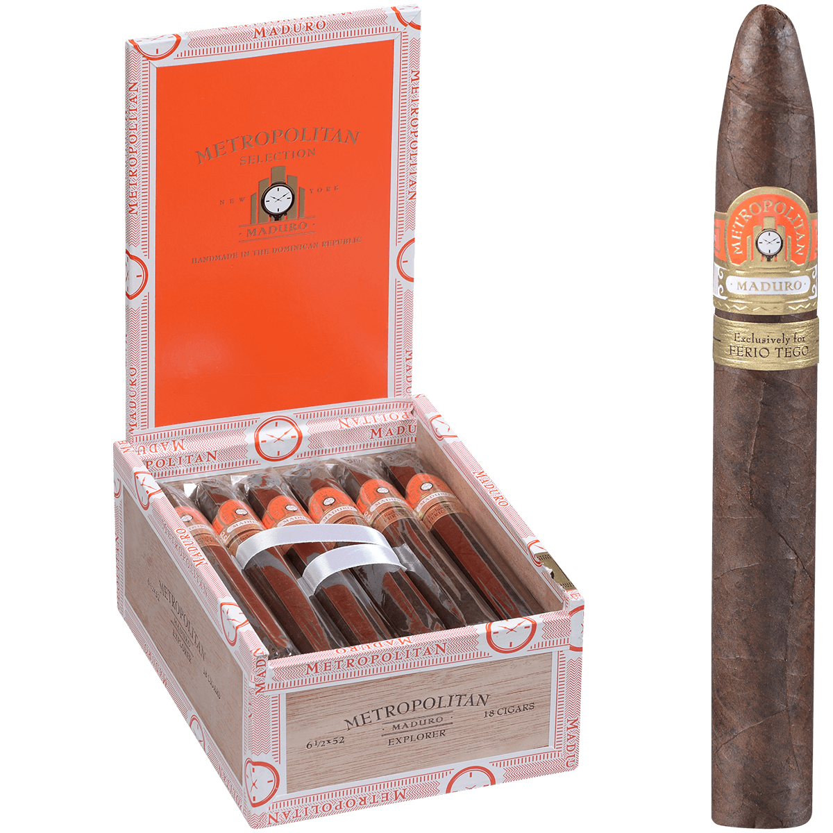 Metropolitan Maduro Explorer Torpedo 18 Ct. Box 6.5 X 52