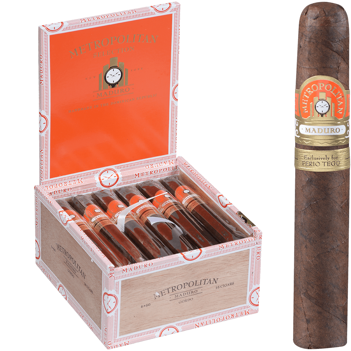 Metropoiltan Maduro Gordo 18 Ct. Box 6 X 61