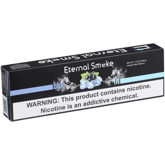Eternal Smoke Hookah Tobacco Blue Lit 10-50 Cartoon 12 To A Case