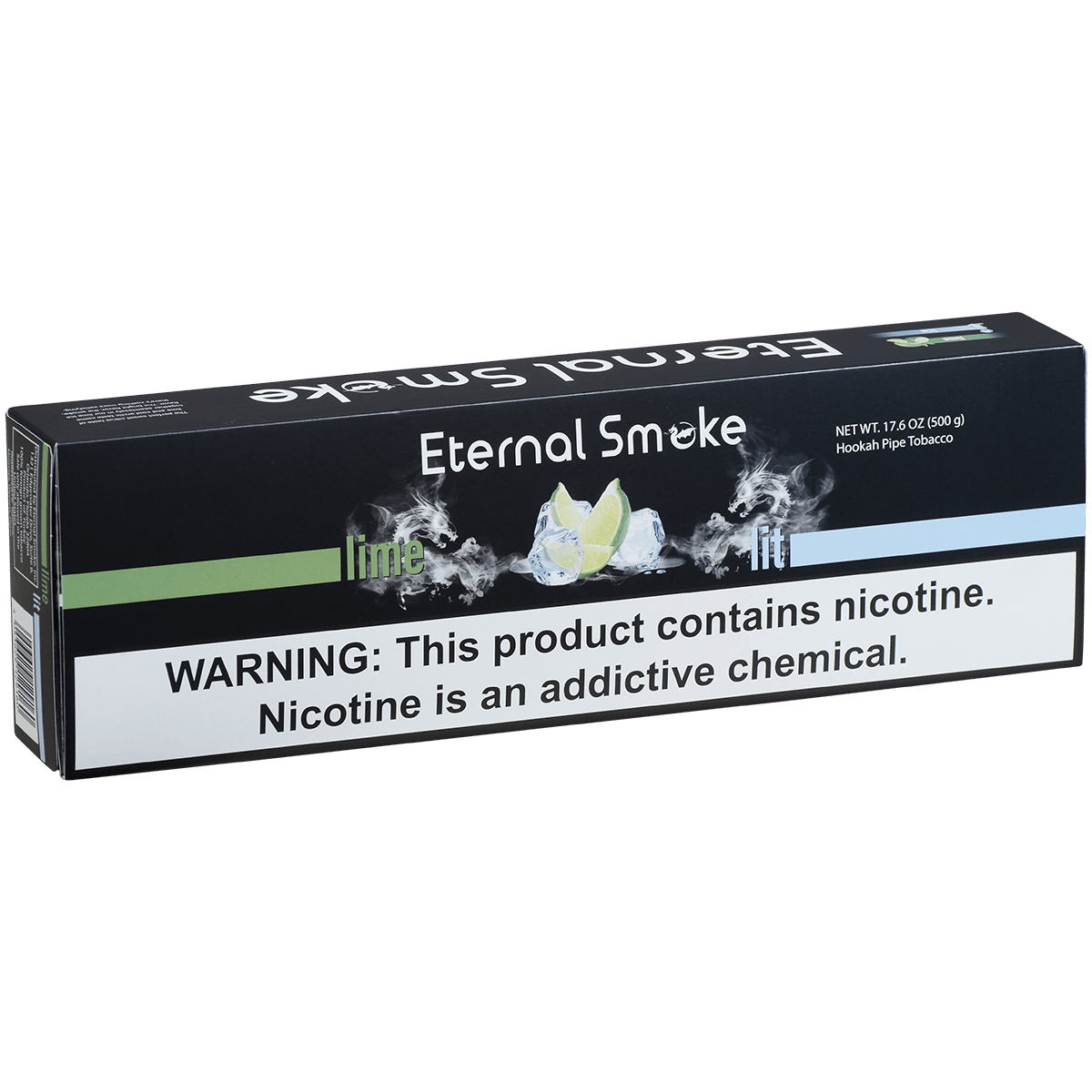 Eternal Smoke Hookah Tobacco Lime Lit 10-50 Carton 12 To A Case