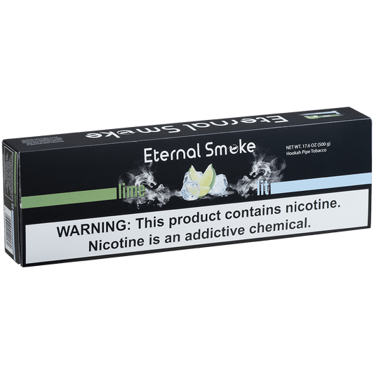 Eternal Smoke Hookah Tobacco Lime Lit 10-50 Carton 12 To A Case