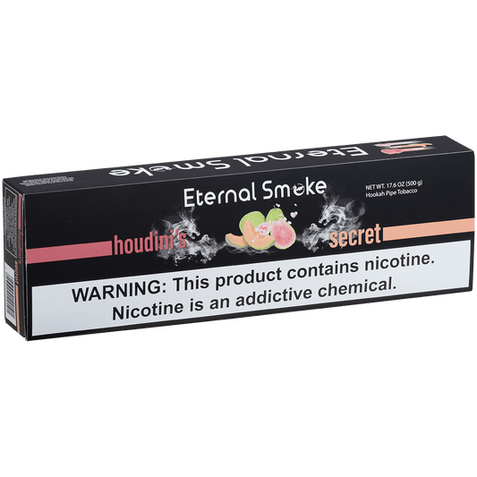 Eternal Smoke Hookah Tobacco Houdini'S Secret 10-50 Carton 12 To A Case