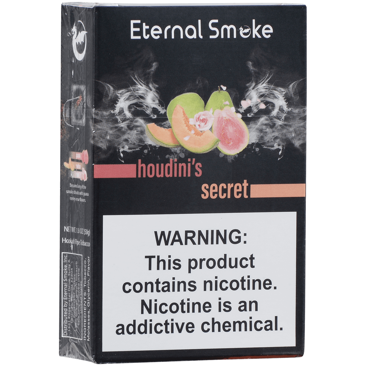 Eternal Smoke Hookah Tobacco Houdini'S Secret 10-50 Carton 12 To A Case