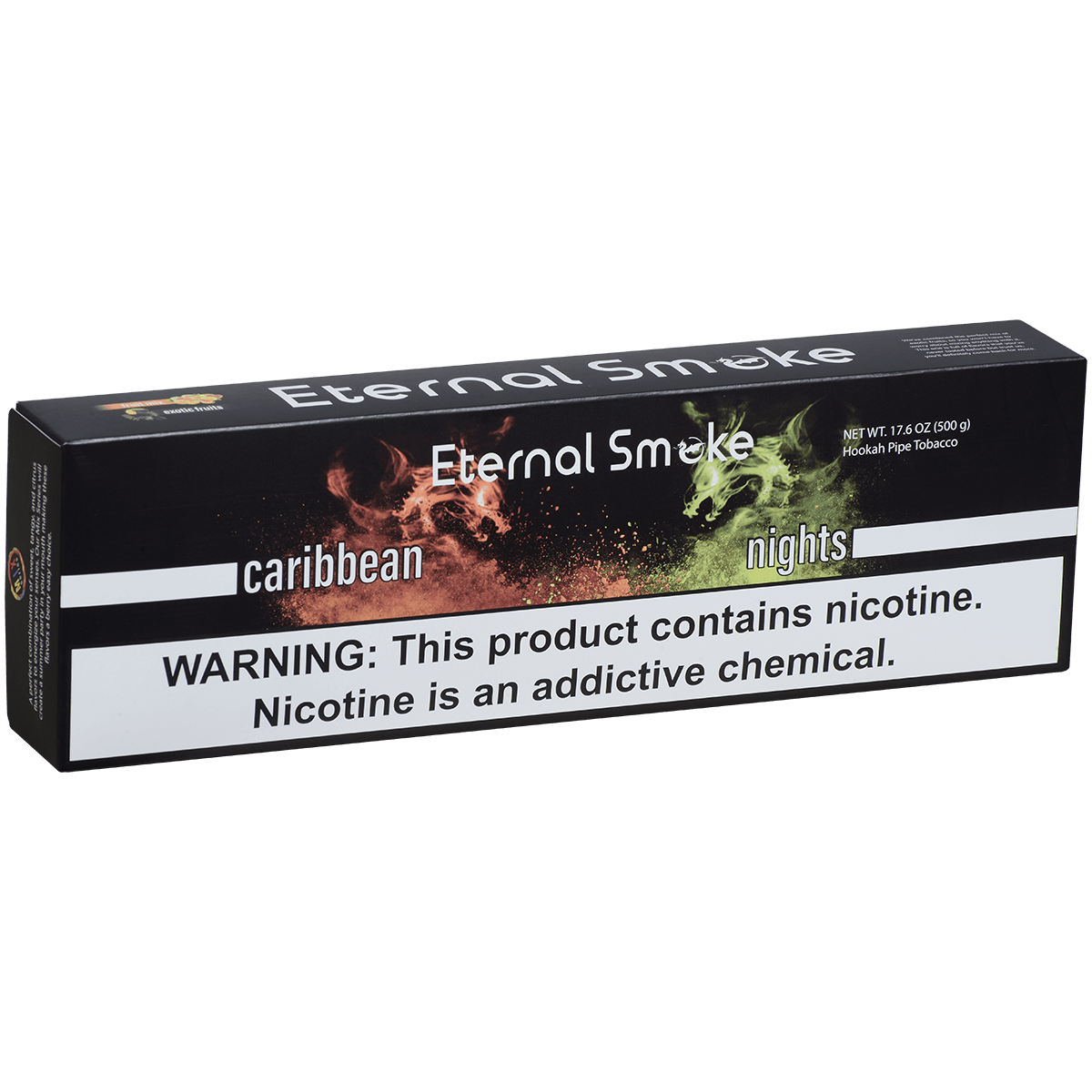 Eternal Smoke Hookah Tobacco Caribbean Nights 10-50 Carton 12 To A Case