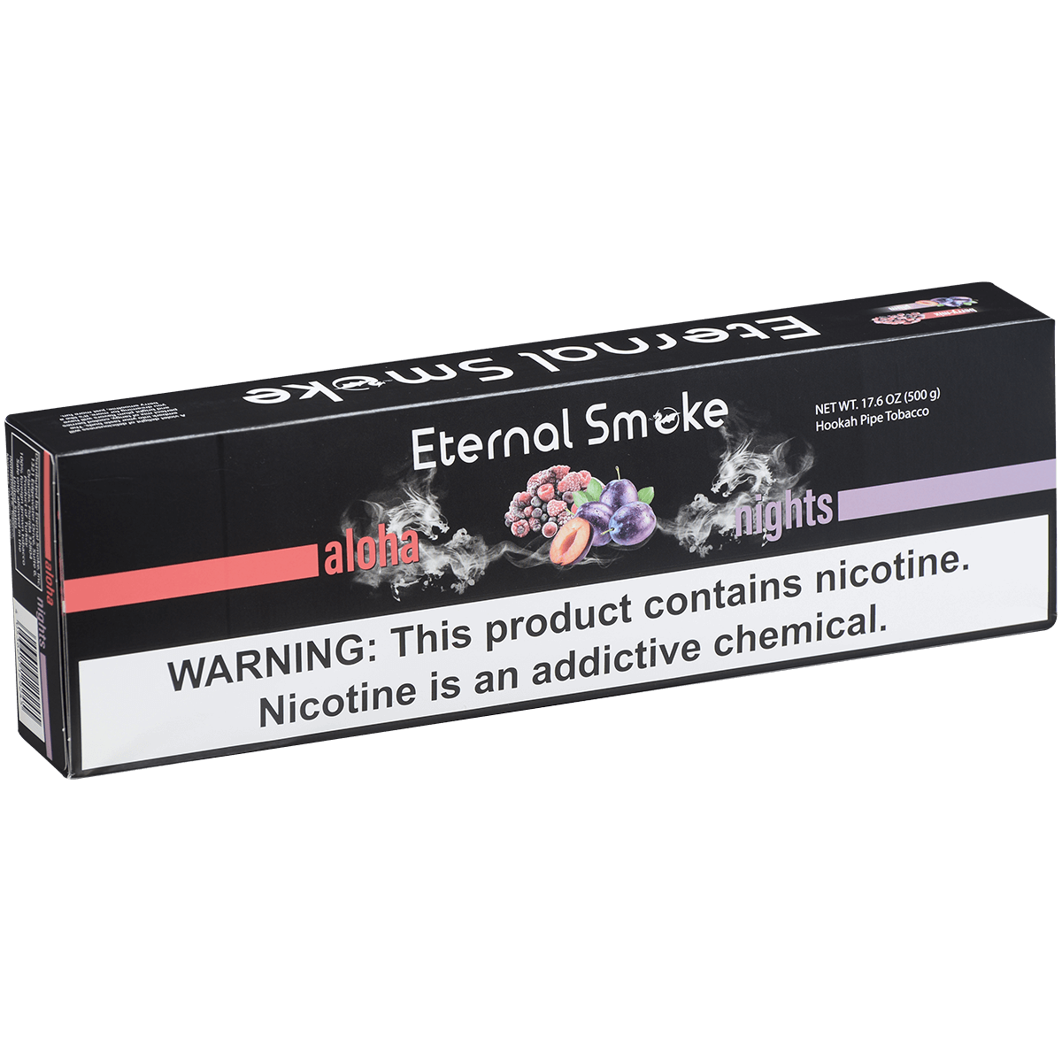 Eternal Smoke Hookah Tobacco Aloha Nights 10-50 Carton 12 To A Case