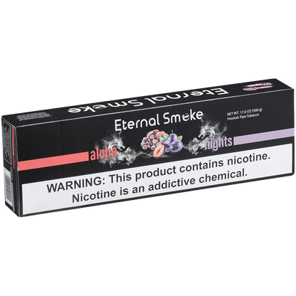 Eternal Smoke Hookah Tobacco Aloha Nights 10-50 Carton 12 To A Case