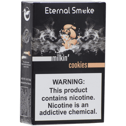 Eternal Smoke Hookah Tobacco Milkin' Cookies 10-50 Carton 12 To A Case