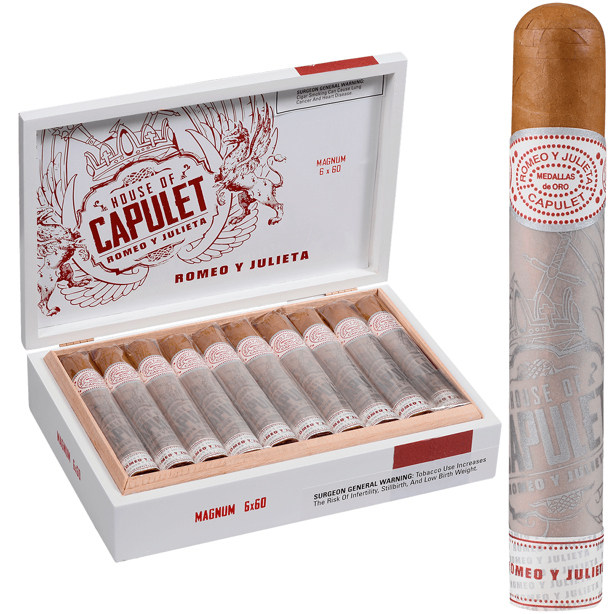 Romeo Y Julieta House Of Capulet Magnum Double Toro 20 Ct. Box 6.00X60