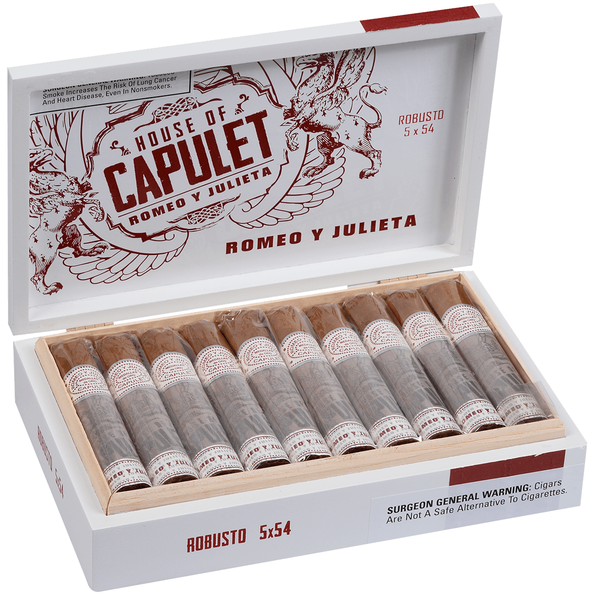 Romeo Y Julieta House Of Capulet Robusto 20 Ct. Box 5.00X54