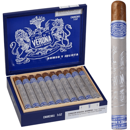 Romeo Y Julieta House Of Verona Churchill 20 Ct. Box 7.00X52