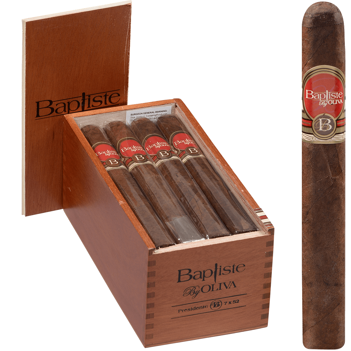 Baptiste By Oliva Presidente 20 Ct. Box 7.00X52