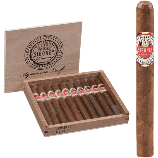 Siboney Reserve By Aganorsa Lonsdale 10 Ct. Box 6.00X44