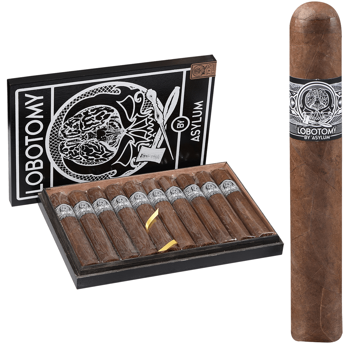 Asylum Lobotomy By Cle 770 Maduro 10 Ct. Box 7.00X70