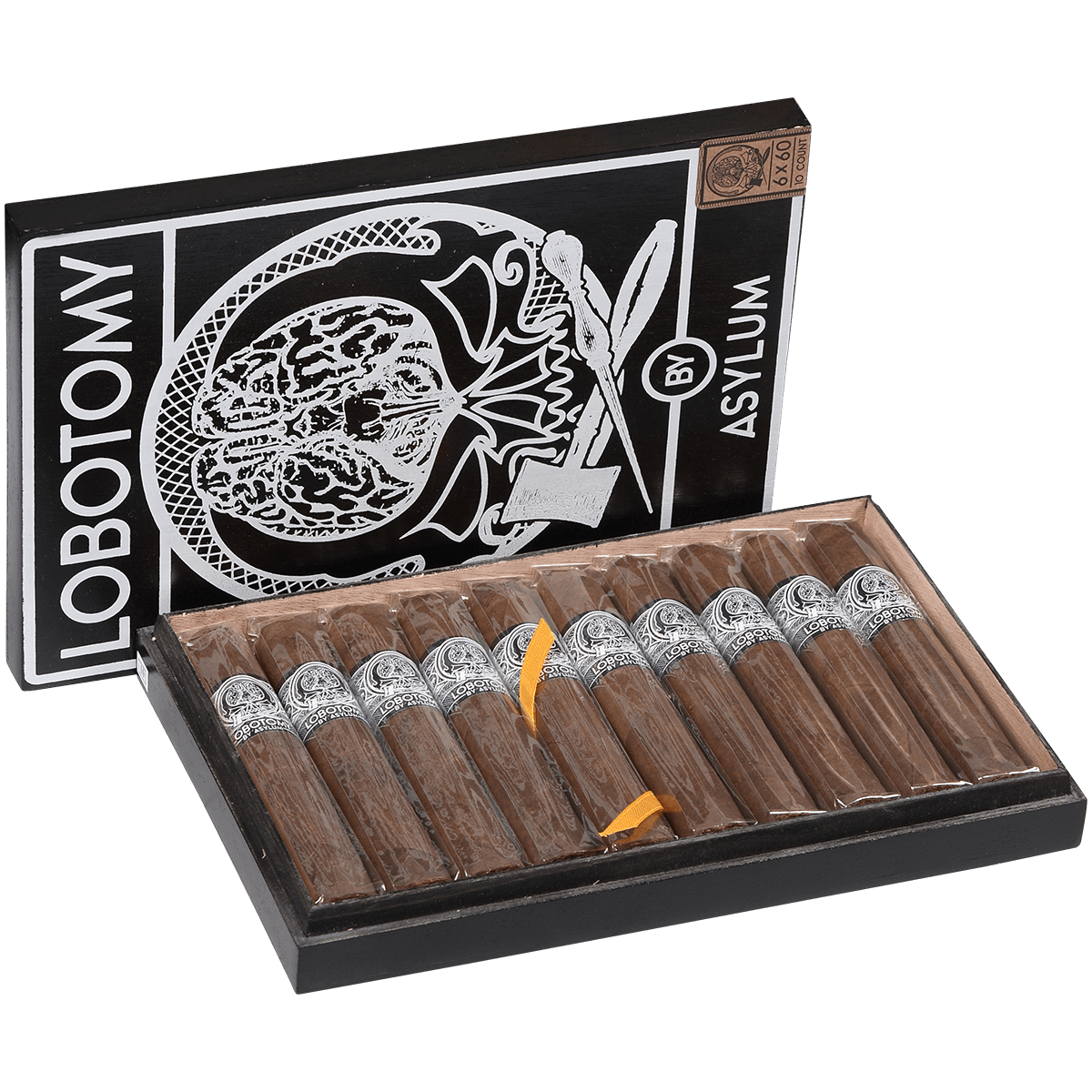 Asylum Lobotomy By Cle Double Toro 10 Ct. Box 6.00X60