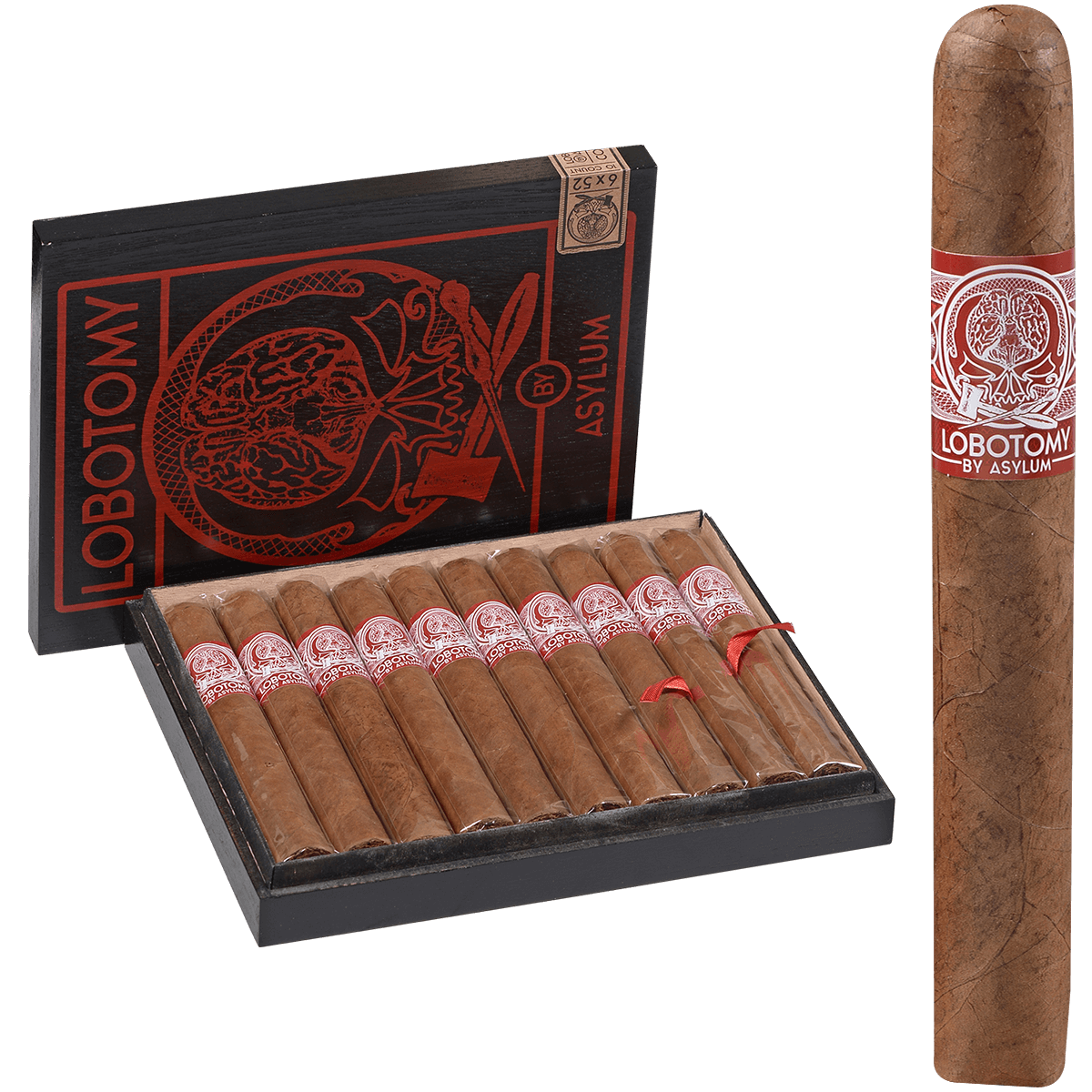 Asylum Lobotomy By Cle 770 Corojo 10 Ct. Box 7.00X70