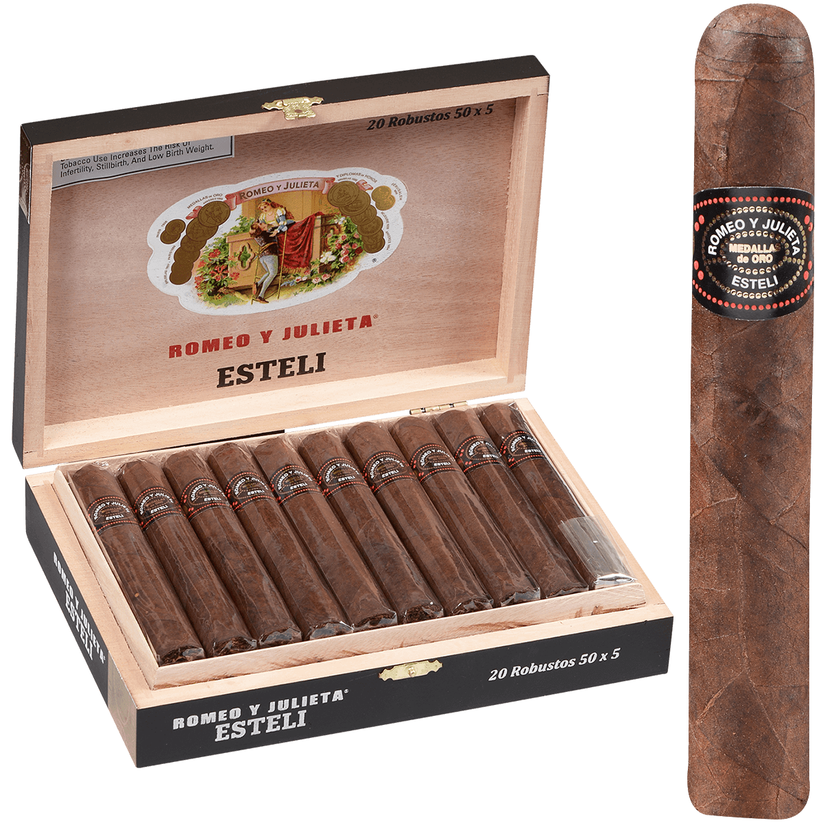Romeo Y Julieta Esteli Robusto 20 Ct. Box 5.00X50