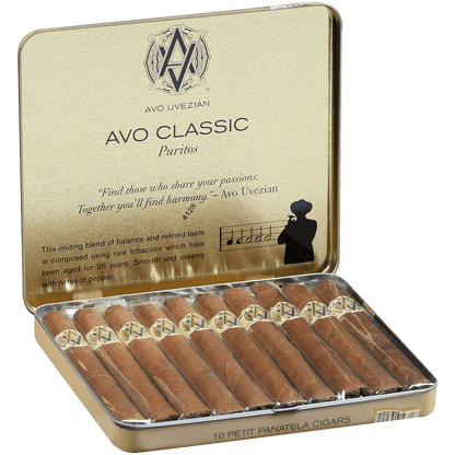 Avo Classic Puritos 10/10 Tins 4.00X30