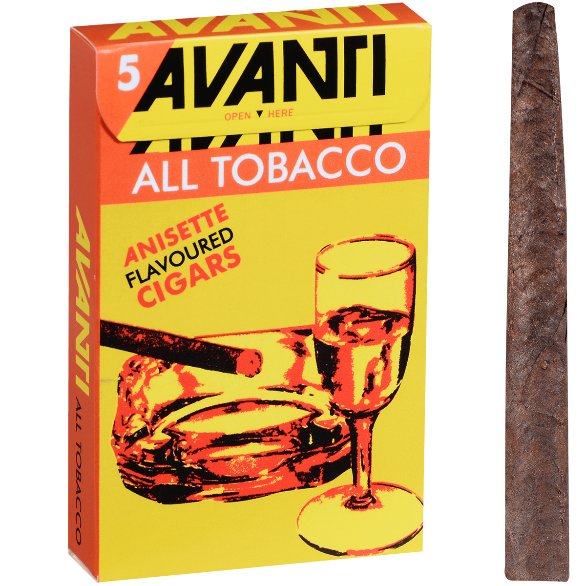 Avanti Anisette Flavor Cordial Original 10/5 Packs 4.50X34