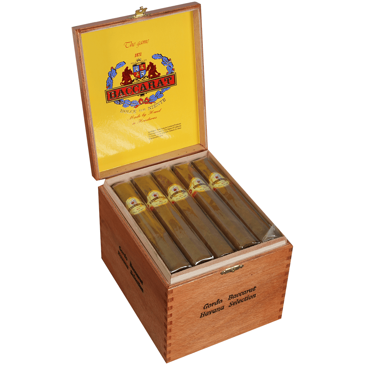 Baccarat The Game Gordo Natural 25 Ct. Box 6.00X60