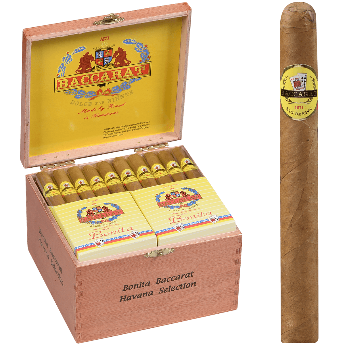 Baccarat The Game Bonitas Natural 60 Ct. Box 4.50X30