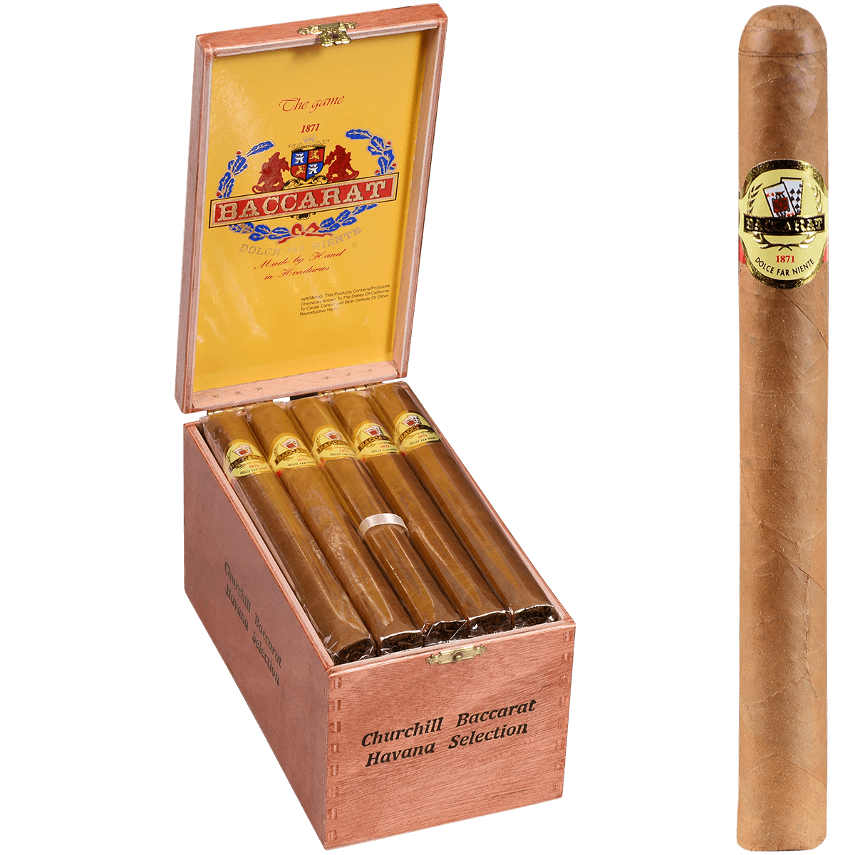 Baccarat The Game Churchill Natural 25 Ct. Box 7.00X48