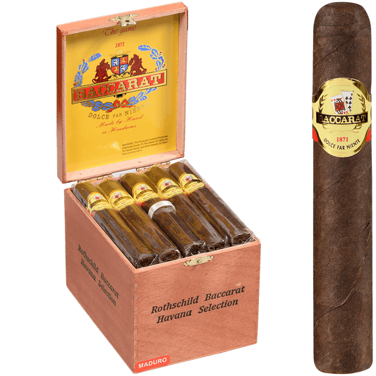 Baccarat The Game Rothschild Maduro 25 Ct. Box 5.00X50