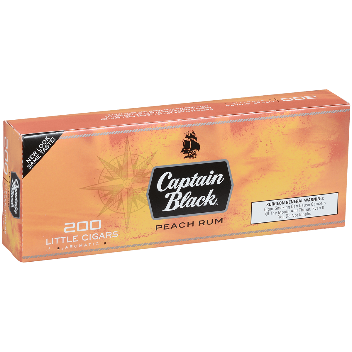 Captain Black Little Cigars Peach Rum 10/20 Packs 3.88X20