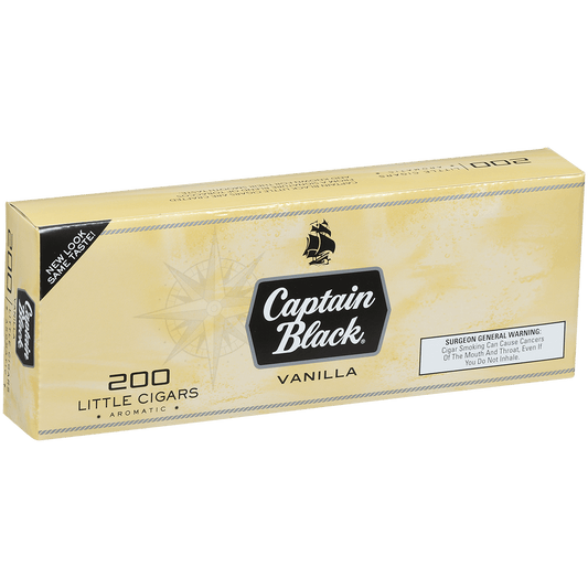 Captain Black Little Cigars Madagascar Vanilla 10/20 Packs 3.88X20
