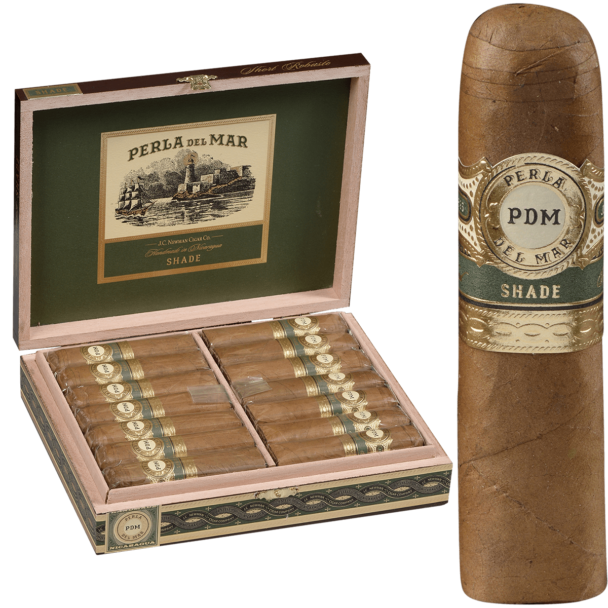 Perla Del Mar Perla Shade Short Robusto 28 Ct. Box 3.75X56