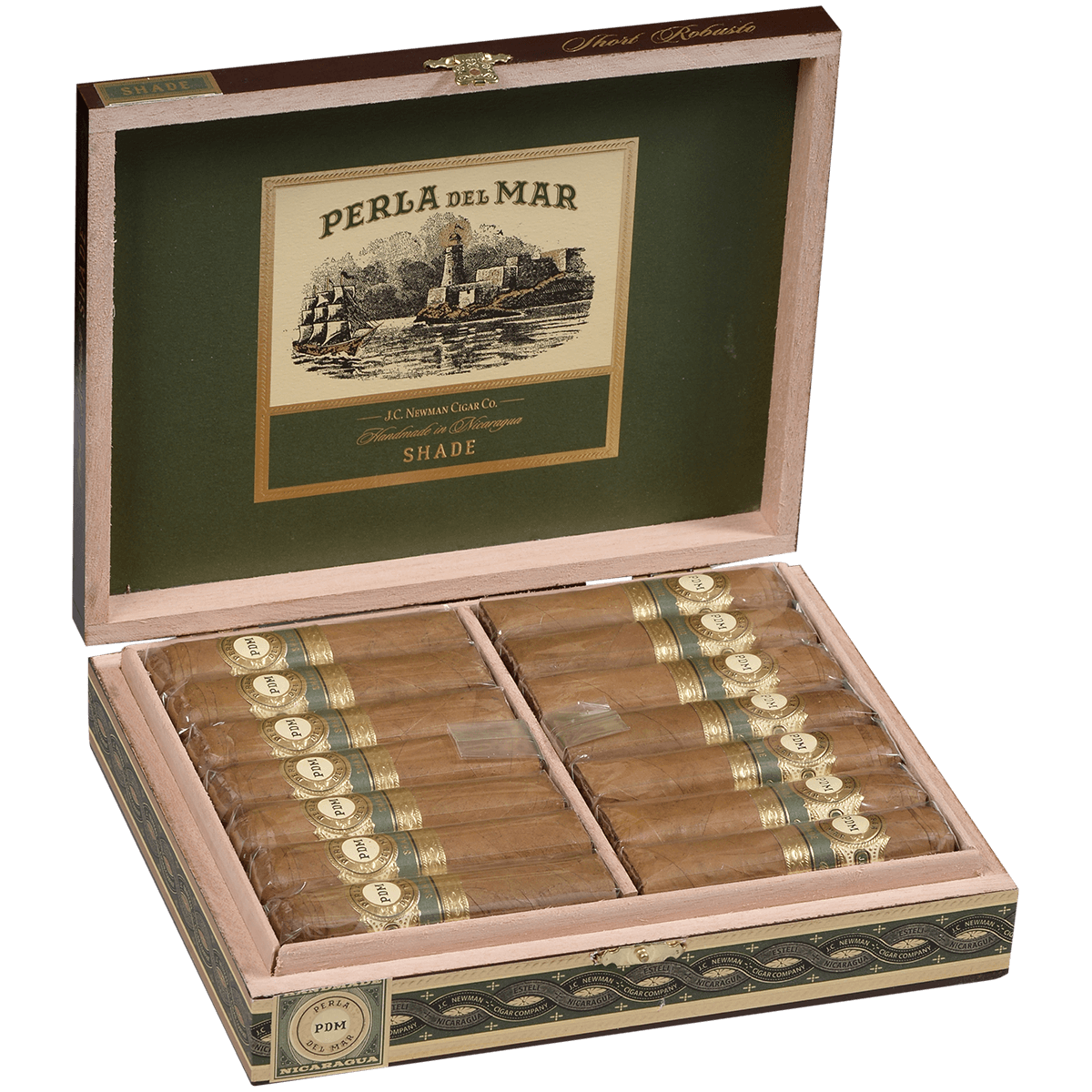 Perla Del Mar Perla Shade Short Robusto 28 Ct. Box 3.75X56