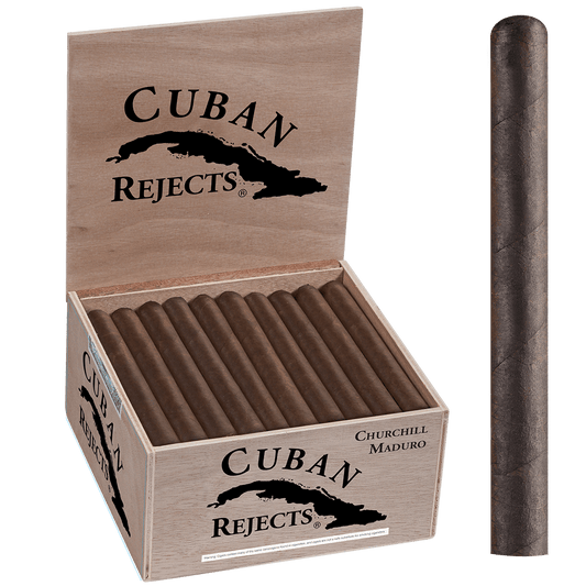 Cuban Rejects Churchill Maduro 50 Ct. Box 7.00X48