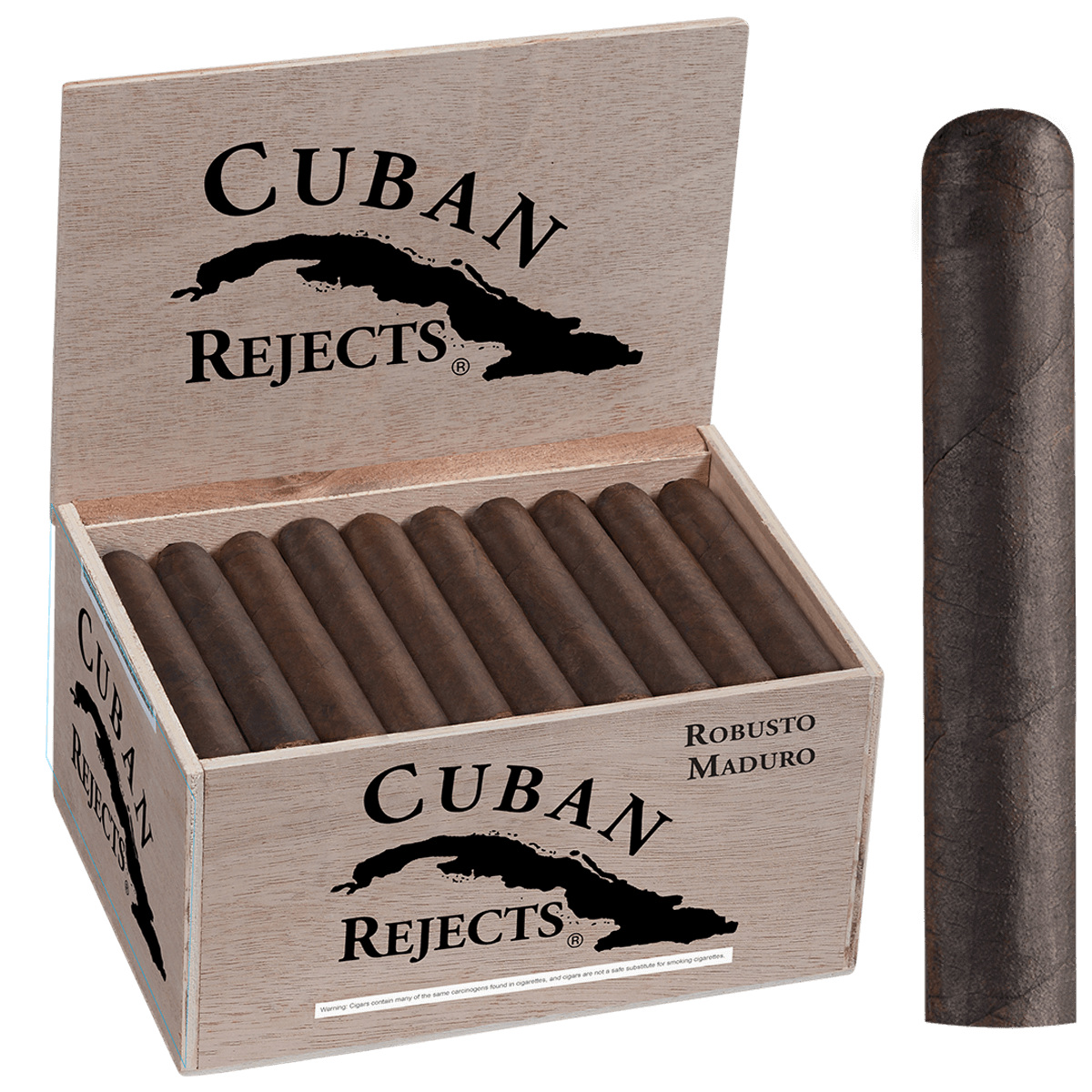 Cuban Rejects Robusto Maduro 50 Ct. Box 5.00X50