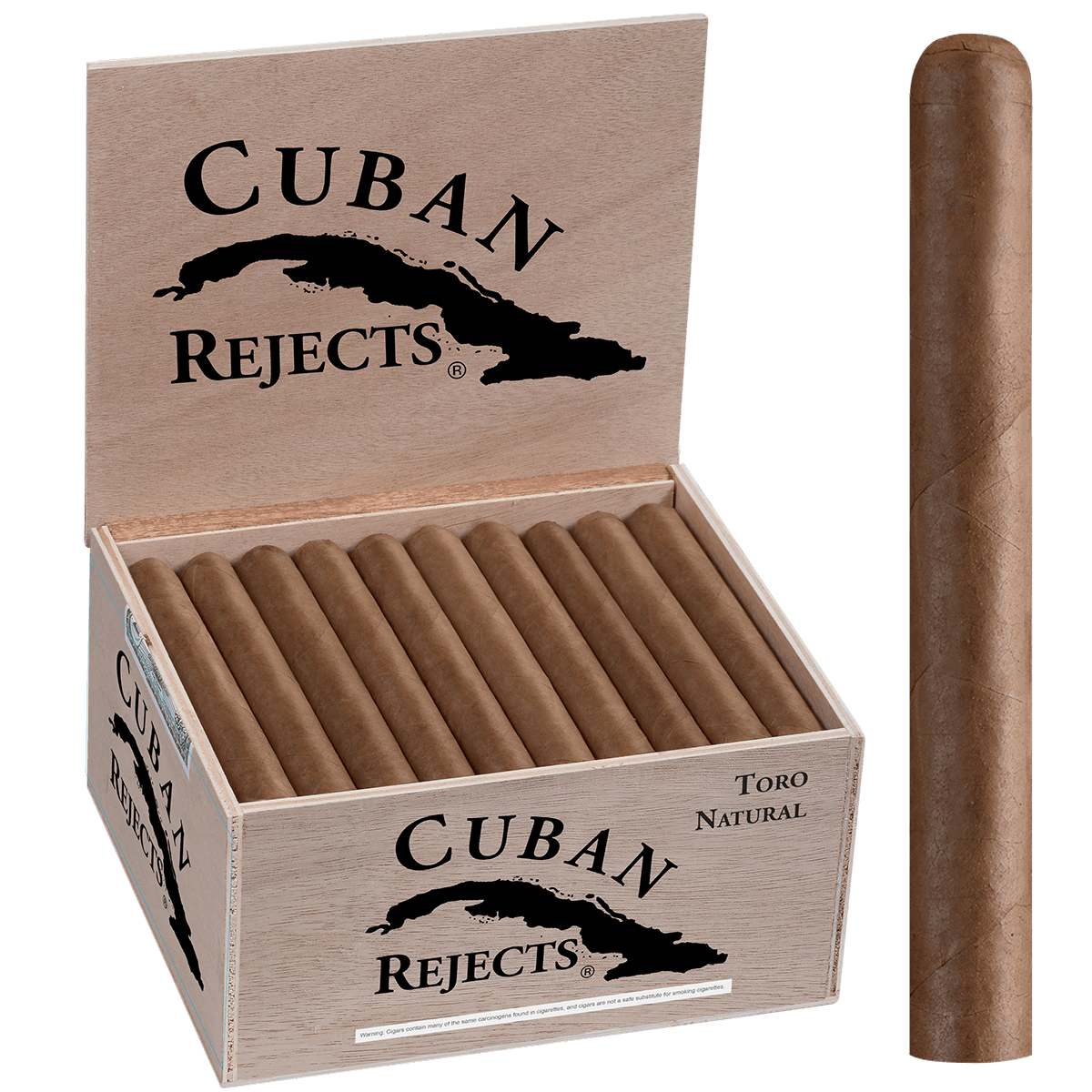 Cuban Rejects Toro Natural 50 Ct. Box 6.00X50